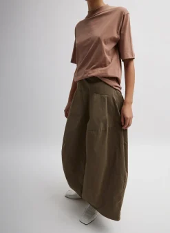 Nylon Asymmetrical Balloon Skirt