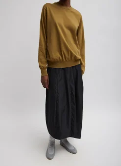 Nylon Asymmetrical Balloon Skirt