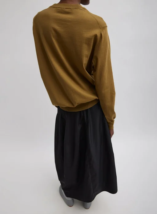 Nylon Asymmetrical Balloon Skirt