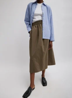 Nylon Pull On Full Skirt