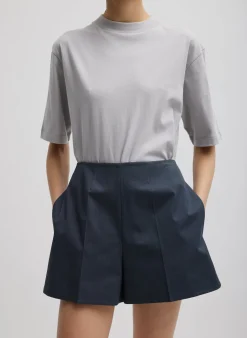 Oliver Cotton Stretch Tricotine Structured Shorts