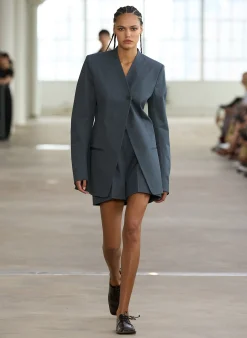 Oliver Cotton Stretch Tricotine Sculpted Blazer