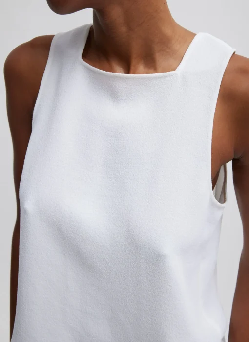 Pebble Sable Square Neck Cross Back Tank