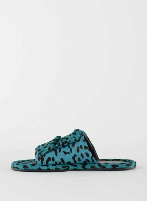 Pony Hair Calf Print Beryen Sandal