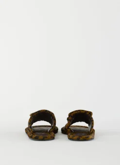 Pony Hair Calf Print Beryen Sandal