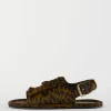 Pony Hair Calf Print Slingback Beryen Sandal