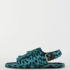 Pony Hair Calf Print Slingback Beryen Sandal