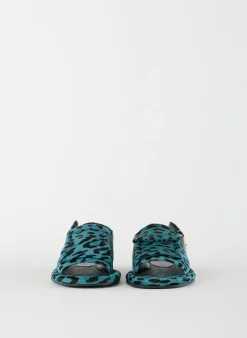 Pony Hair Calf Print Slingback Beryen Sandal