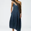 Recycled Sporty Nylon Cheetah Cami Dress