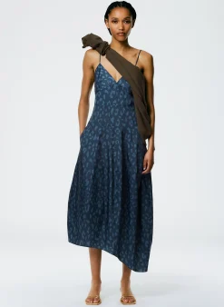 Recycled Sporty Nylon Cheetah Cami Dress
