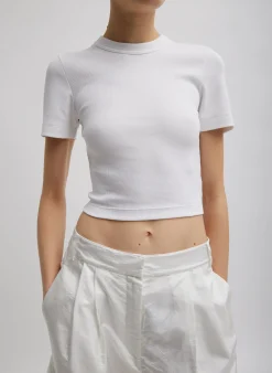Ribbed Cropped Baby T-Shirt