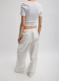 Ribbed Cropped Baby T-Shirt