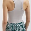 Ribbed T-Shirt Cropped Tank