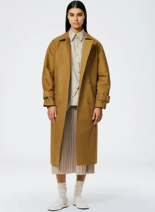 Sculpted Cotton Trench