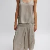 Silk Habutai Circular Seamed Skirt
