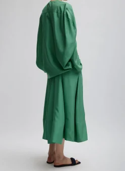 Silk Habutai Circular Seamed Skirt