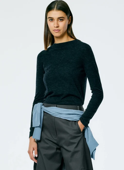 Skinlike Mercerized Wool Soft Sheer Pullover