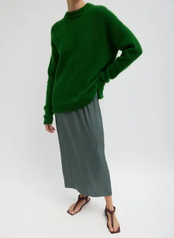 Soft Mohair Crewneck Easy Pullover