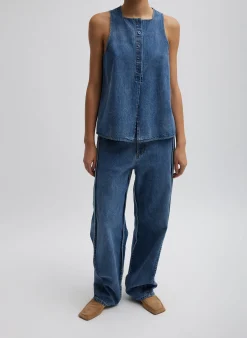 Spring Denim Tuck Jean