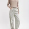 Stone Washed Striped Denim Sid Jean