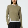 Stretch Cashmere Crewneck Pullover