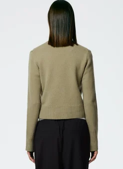 Stretch Cashmere Crewneck Pullover
