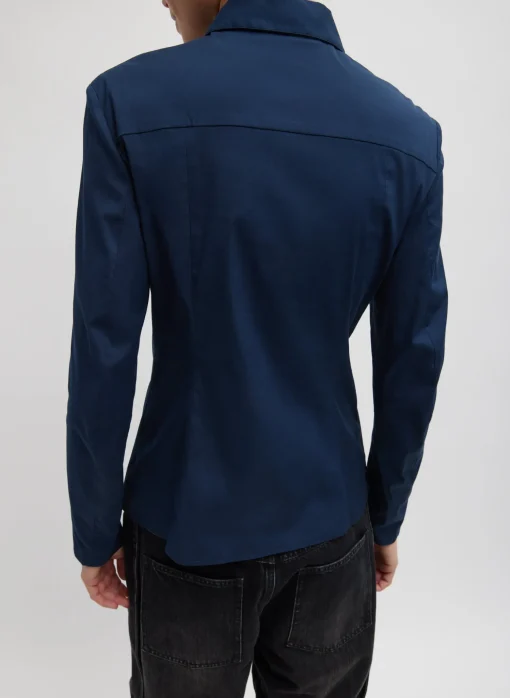 Stretch Cotton Nylon Circular Sleeve Shirt