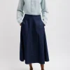 Summer Denim Circle Skirt