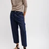 Summer Denim Cropped Slouchy Cargo Jean