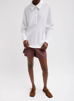 Summer Sweatshirting Polo Collar Sweatshirt