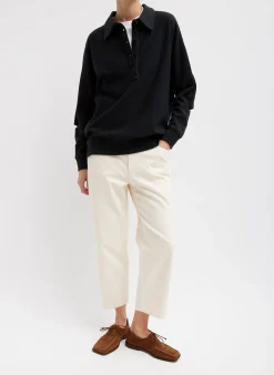 Summer Sweatshirting Polo Collar Sweatshirt