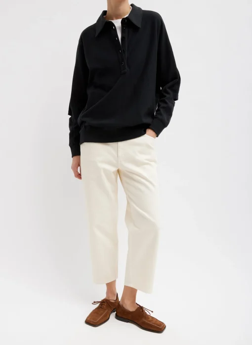 Summer Sweatshirting Polo Collar Sweatshirt