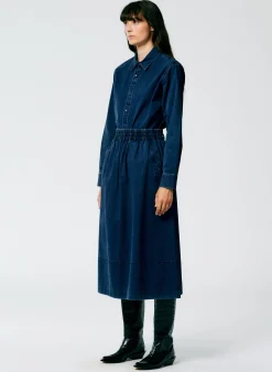 Tencel Cotton Pull On Full Skirt