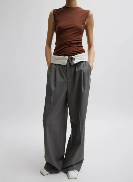 Tencel Knit Twisted Seam Tank