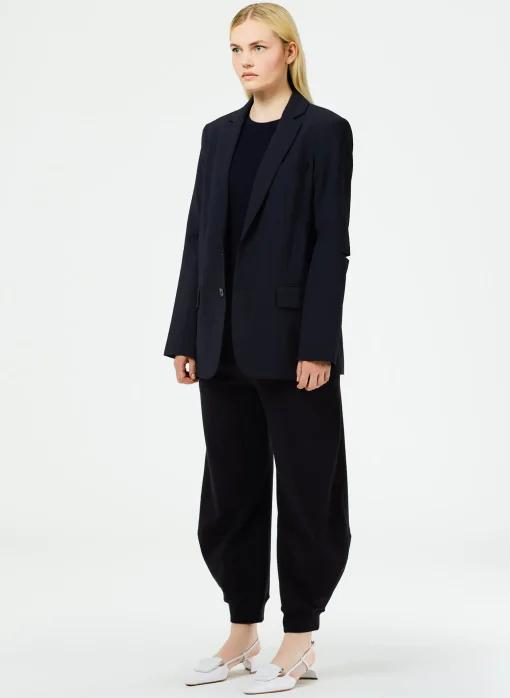 Tropical Wool Cutout Sleeve Marlon Blazer