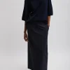Tropical Wool Maxi Trouser Skirt