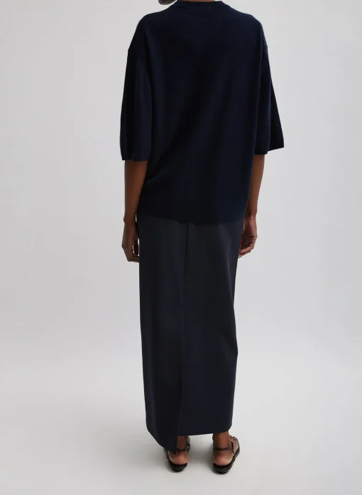 Tropical Wool Maxi Trouser Skirt