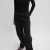 Vintage Black Denim Tuck Jean