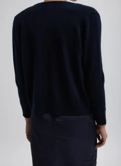Washable Cashmere Shrunken Cardigan