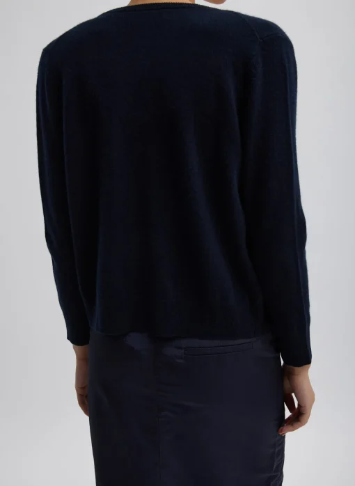 Washable Cashmere Shrunken Cardigan